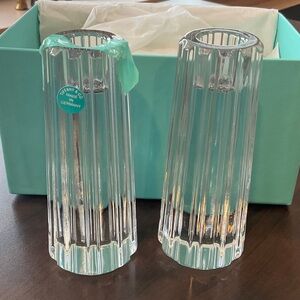 Tiffany & Co. Atlas grooved candlesticks- set of 2 NWT new in box